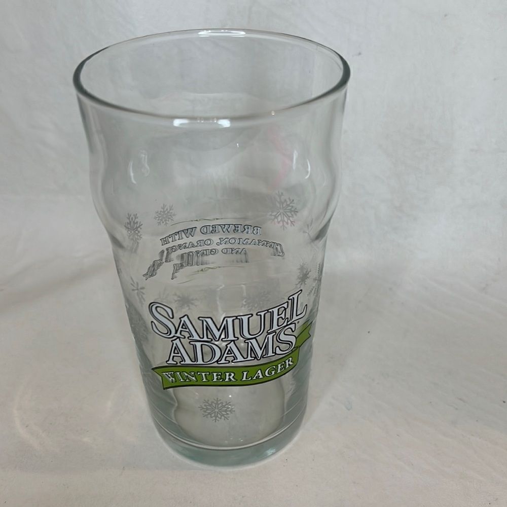 Samuel Adams Winter Lager 16 Oz 5 3/4 In Tall Brewed Cinnamon Ginger Orange Zest